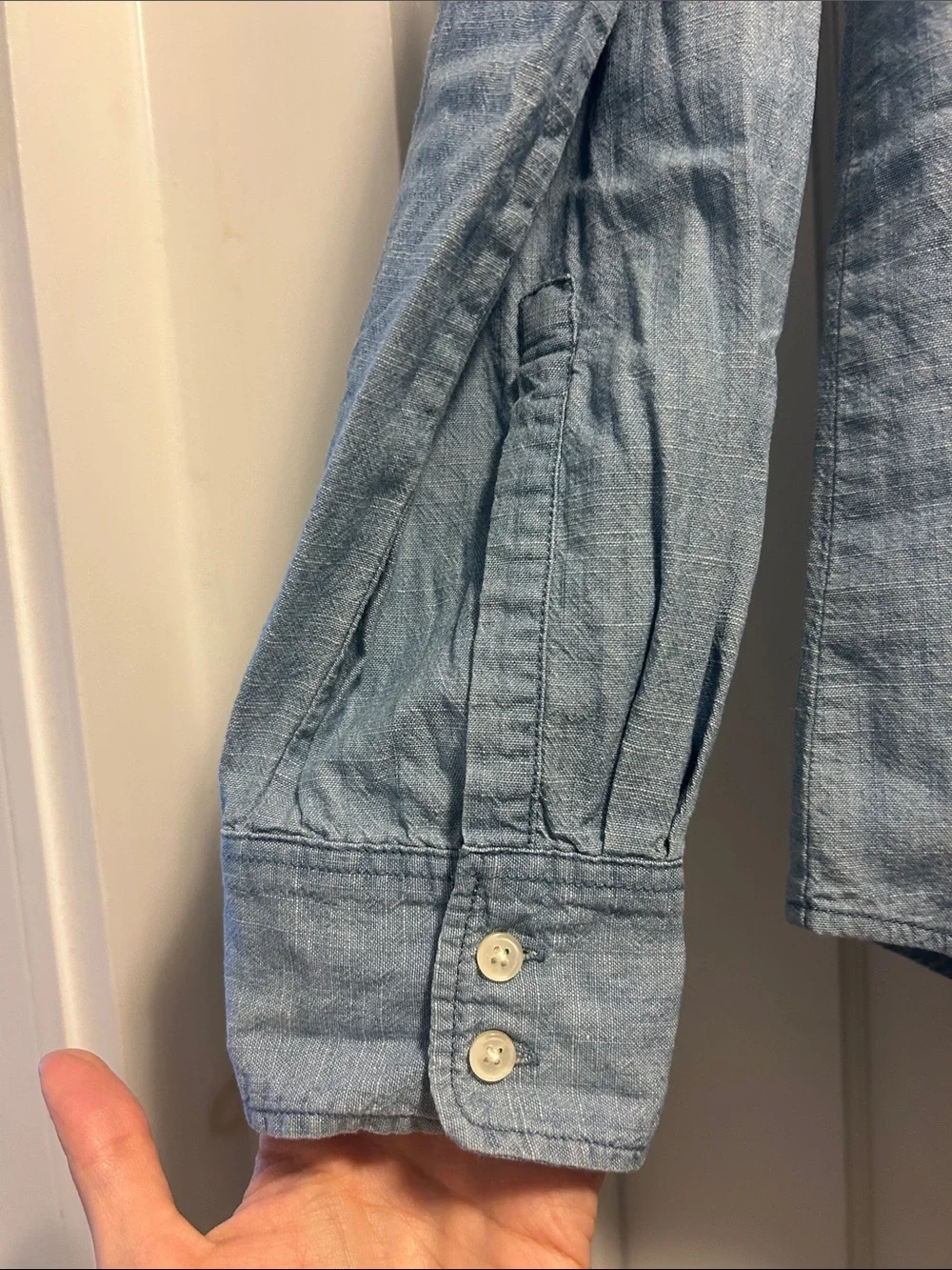 J. Crew Light Blue Chambray Button-Down Shirt - Medium, NWOT